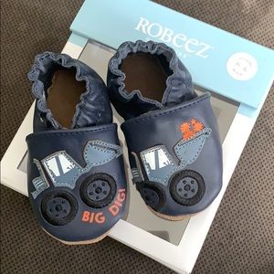 Robeez Navy Infant Shoes
